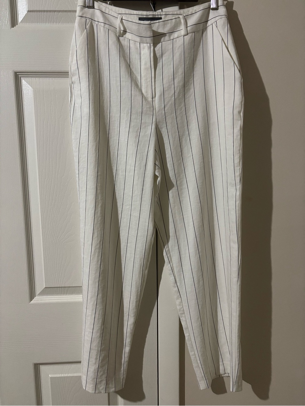 Tailored White Pinstripes Women’s Trousers